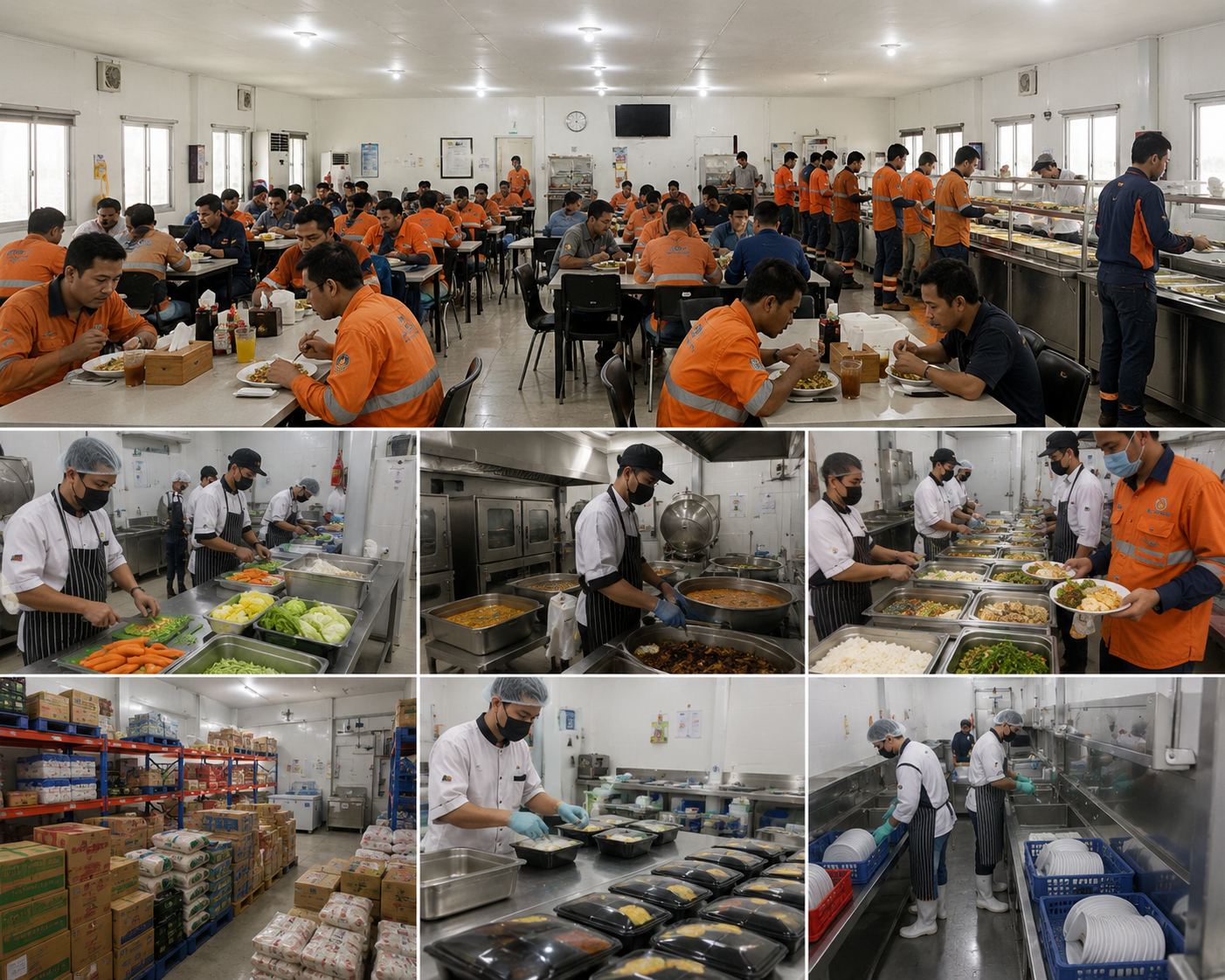 Katering industri untuk site tambang & remote Kalimantan